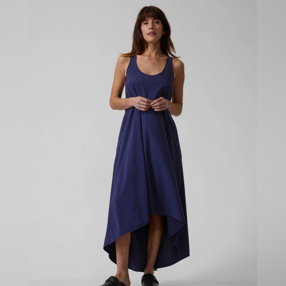 Athleta Deep Blue Midi Dress